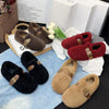 Image of Women's New Autumn and Winter Plush Shoes Outdoor Flat Casual Shoes Home Comfortable Plus Velvet Fashionable Warm Cotton Shoes