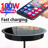 Image of 5-100W Desktop Wireless Charger Embedded Fast Charging Induction Charger For QI iPhone Samsung Huawei Xiaomi Smartphone